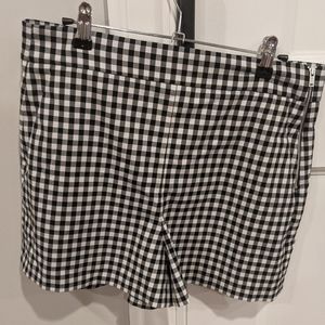 Zara gingham print shorts size Large